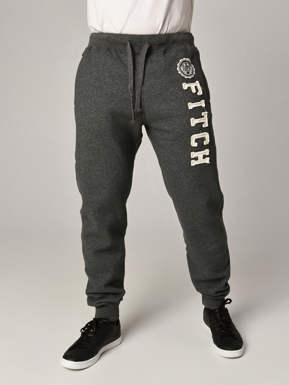 Трикотажные прямые флисовые брюки Abercrombie & Fitch FABT12