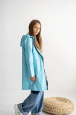 Плащ для девочки "Найс" бирюза