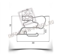 Уплотнитель для холодильника Норд DX 241-6-040 м.к 310*550 мм(015)