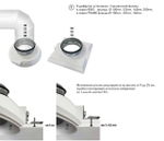 Диффузор под покраску скрытого монтажа SECRET SOFT FRAME 125/150 с приточно-вытяжным вентилятором