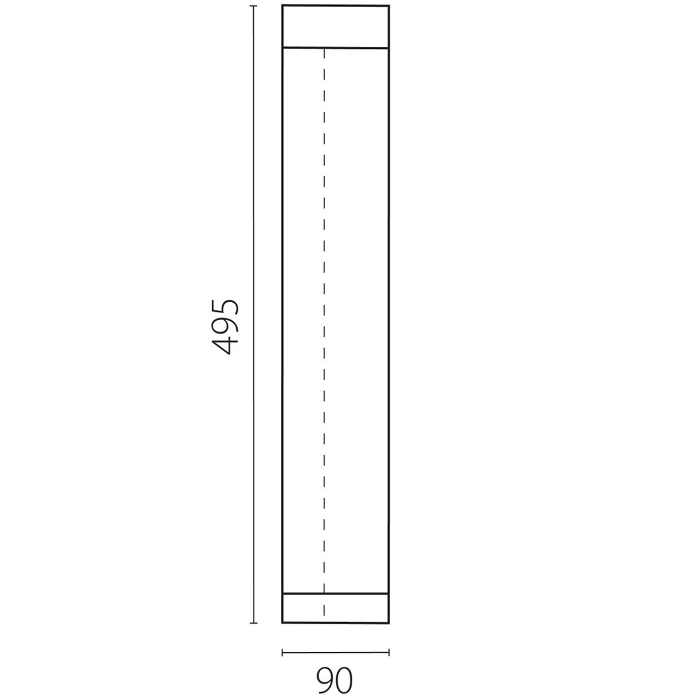 382873 Светильник парковый PALETTO 8W LED 640LM ЧЕРНЫЙ 3000K