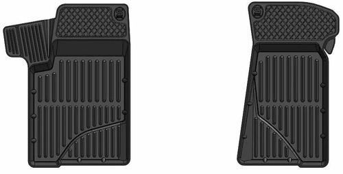 Коврики резиновые для ВАЗ 2123 Нива Шевроле передние комплект 2шт STRK