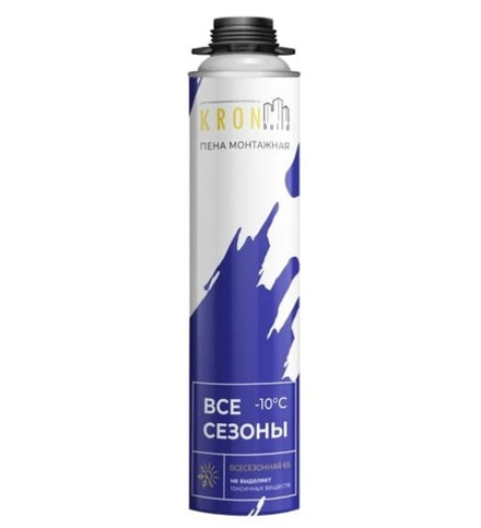 Профессиональная монтажная пена KRONbuild всесезонная ULTRA  65
