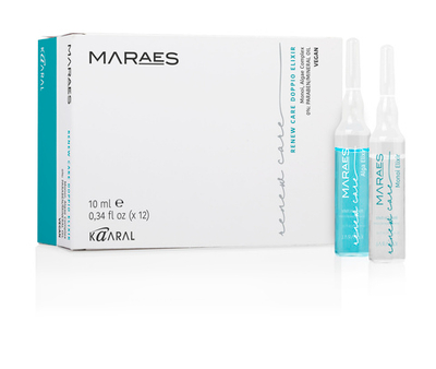 Лосьон в ампулах KAARAL Maraes Renew Care Doppio Elixir "восстанавливающий эликсир" для тусклых и поврежденных волос - 12*10 мл. (упаковка)