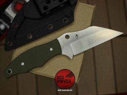 Нож Spyderco Ronin 2 - зеленая рукоять, клинок сатин RK/502