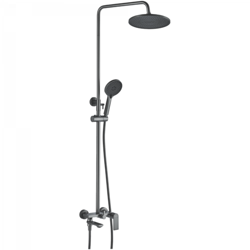 Душевая система 35к HB24505-3 HAIBA лейка "Тропический душ" оружейная сталь