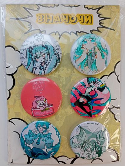 Набор значков Хацунэ Мику