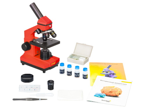 Микроскоп Levenhuk Rainbow 2L PLUS Апельсин с набором Levenhuk K50
