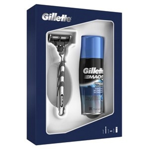 Gillette MACH-3 Станок д/бритья с 1касс. + Гель д/бр Экстракомфорт 75мл
