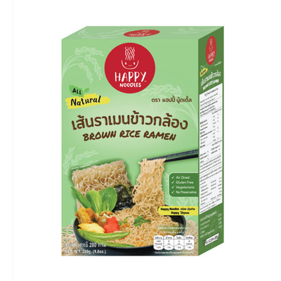 Лапша Рамен из коричневого риса, без глютена "Happy Noodles", 280 г