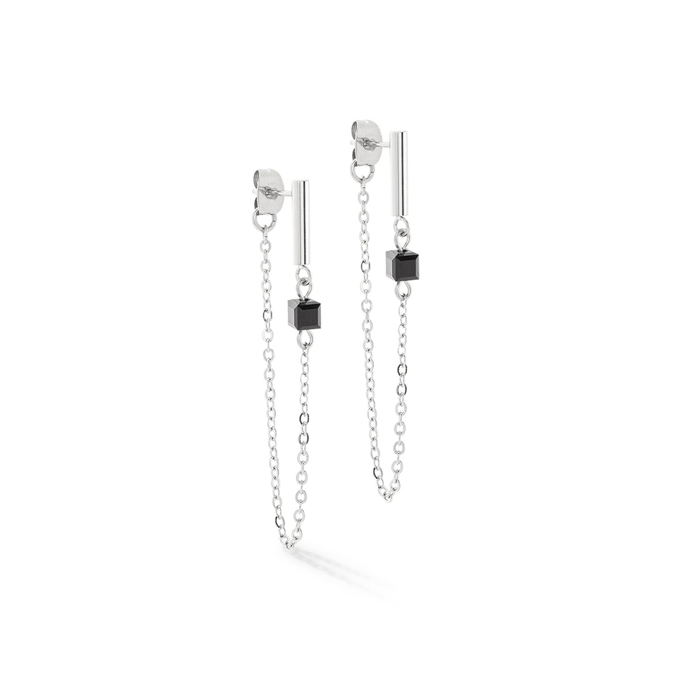 Серьги Coeur de Lion Black-Silver 5076/21-1317