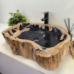 Раковина из окаменелого дерева 67*54*16