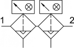 LFMBA-1/2-D-MIDI-DA-A Комбинация фильтров тонкой очистки