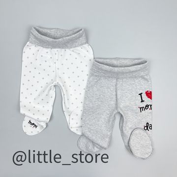 Ползунки хлопковые "Mom & Dad"