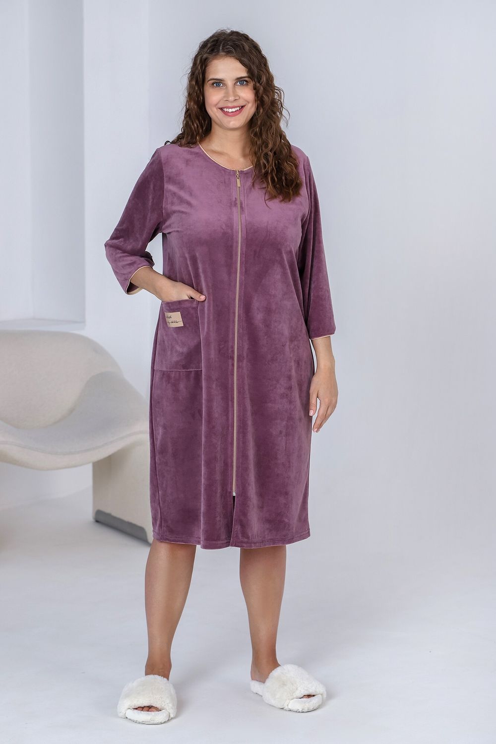 Халат Антель Виотекс ЛИЛОВЫЙ