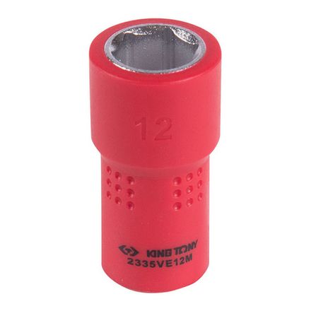 Цена на KING TONY (2335VE12M) Головка торцевая диэлектрическая шестигранная 1/4", 12 мм