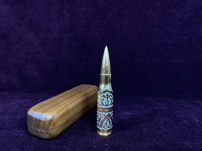 Флешка "Пуля", 16гб, золото, латунь