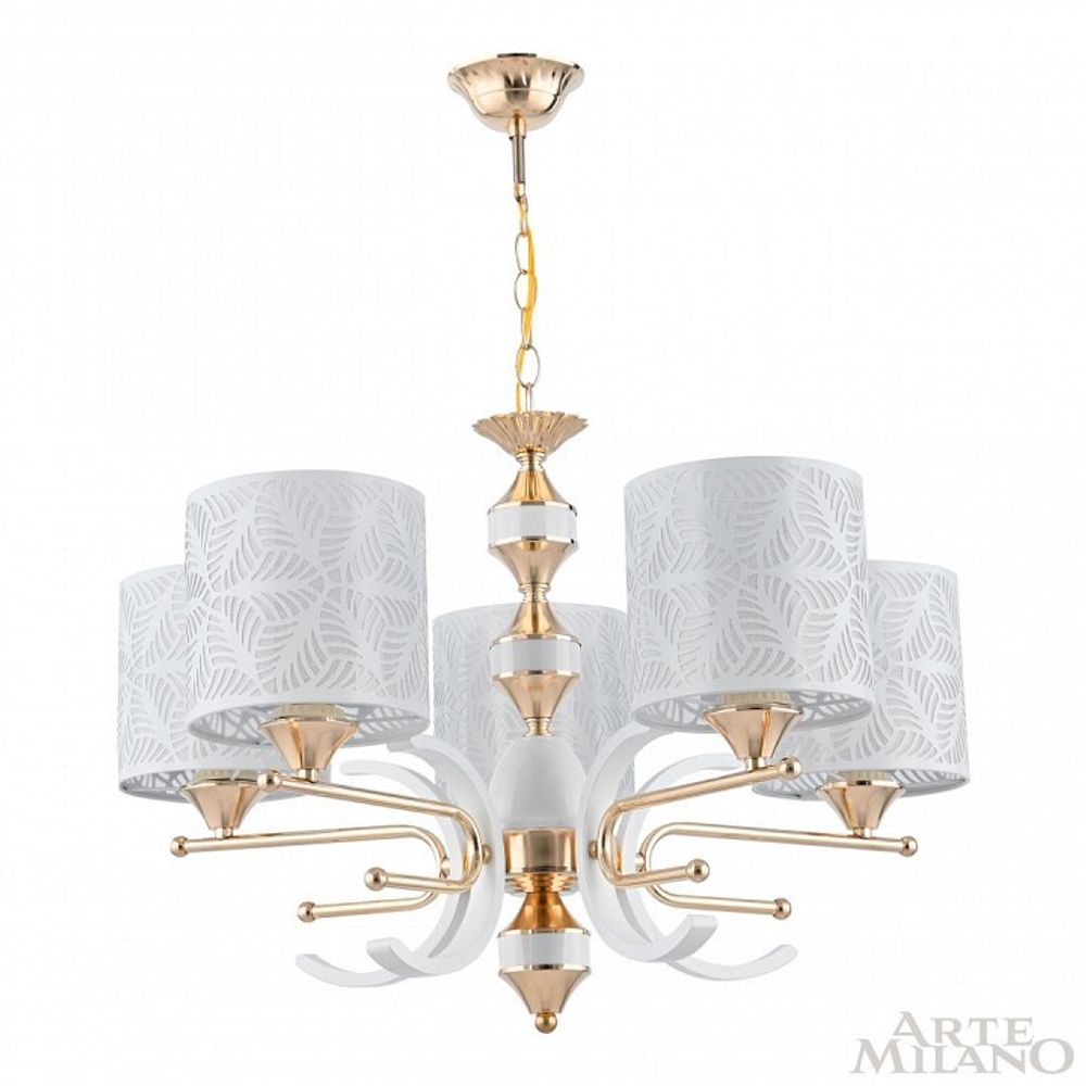 Подвесная люстра Arte Milano Florentia-2097 302097/5 Wh/Gd