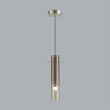 5062/5LA PENDANT ODL24 453 серебристый/дымчатый/металл/стекло Подвес LED 5W 3000K SHINY