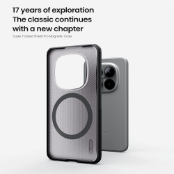 Чехол прозрачный с круглым магнитом для Xiaomi Redmi Note 15 Pro+ 5G и Poco M8 Pro 5G, серия Super Frosted Shield Pro Magnetic (Clear version) от Nillkin