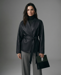 Кожаная куртка SENARI (black)