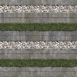 Тротуарная плитка ГАЗОННАЯ РЕШЕТКА - Искусственный камень Габбро