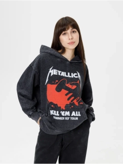 Худи PARABOLA Metallica оверсайз варенка для мужчин и женщин