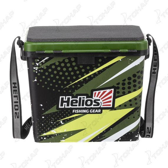 Ящик рыболовный зимний ZANDER односекционный хаки (HS-IML-19-H-1) Helios