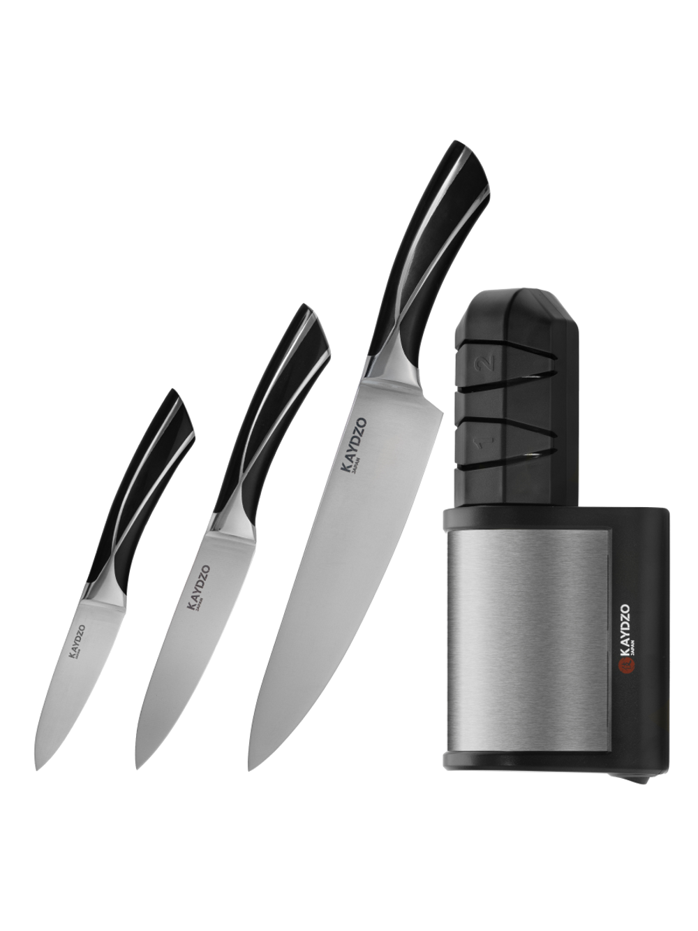 Набор ножей 3 в 1 KAYDZO FUGU и электрической точилки