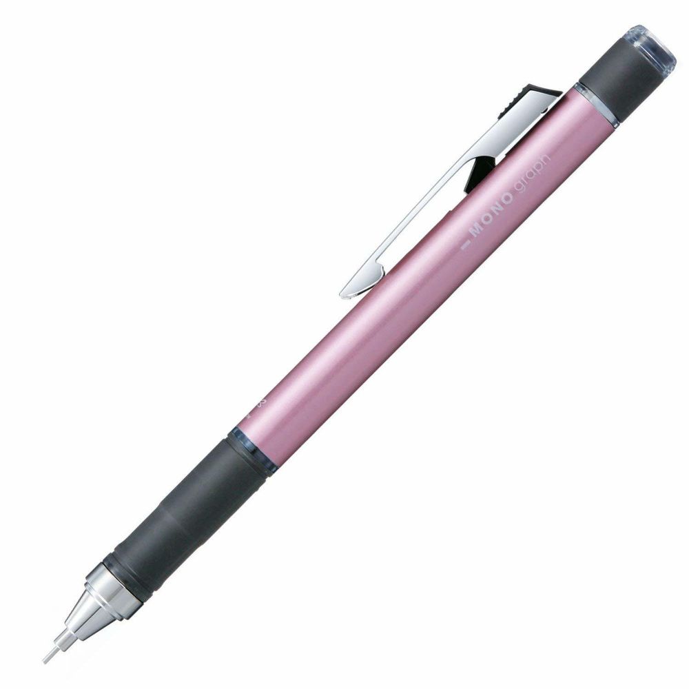 Механический карандаш 0,5 мм Tombow Mono Graph - Grip Model (розовый металлик)