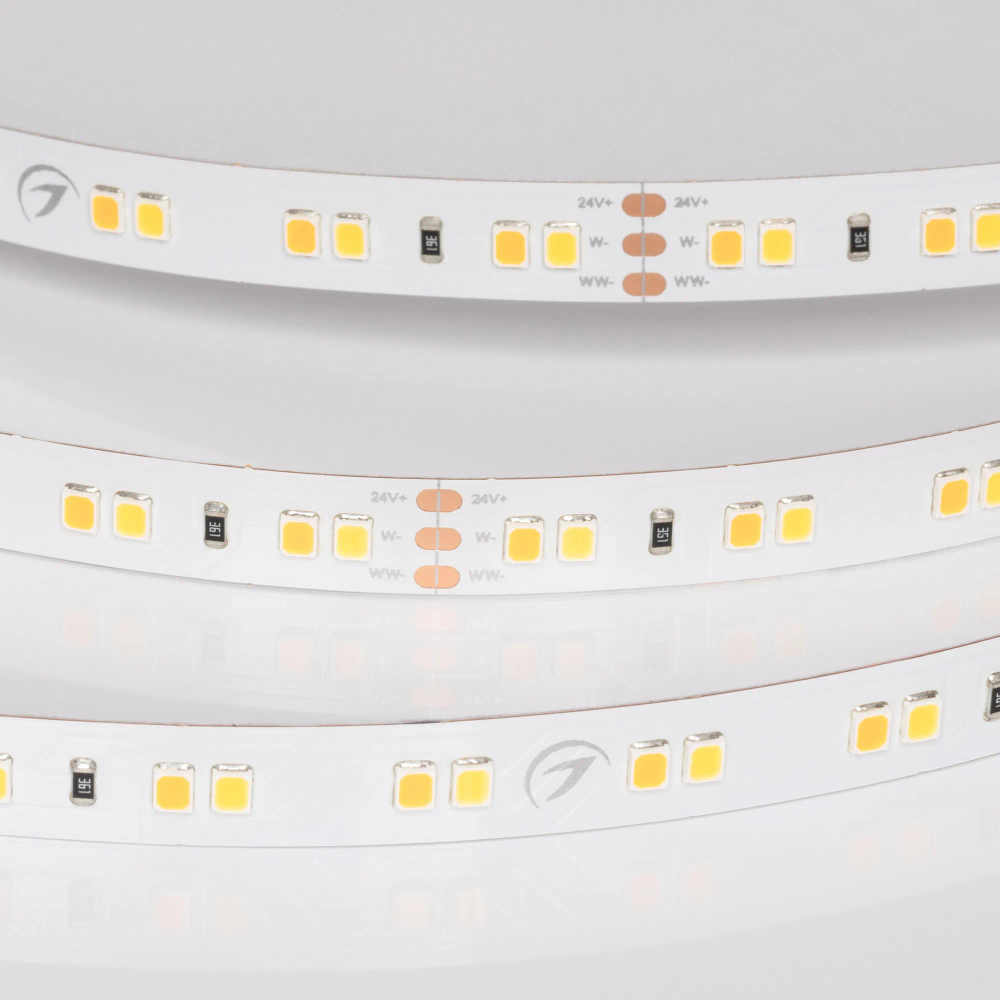 Светодиодная лента UL-A120-10mm 24V Day-MIX (10 W/m, IP20, 5m) (Arlight, Изменяемая ЦТ) 055617