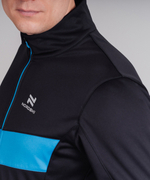 Куртка разминочная NORDSKI BASE Black/Blue, мужская, NSM810170