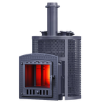 Печь для бани Авангард ЗК 25 (П2) Ураган в круглой сетке