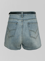 Джинсовые шорты LJHY 1969-4 короткие однотонные с ремнем в комплекте