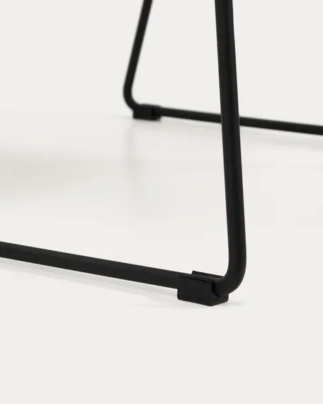 Лаунж-кресло Asen, бежевый шенилл, черные ножки