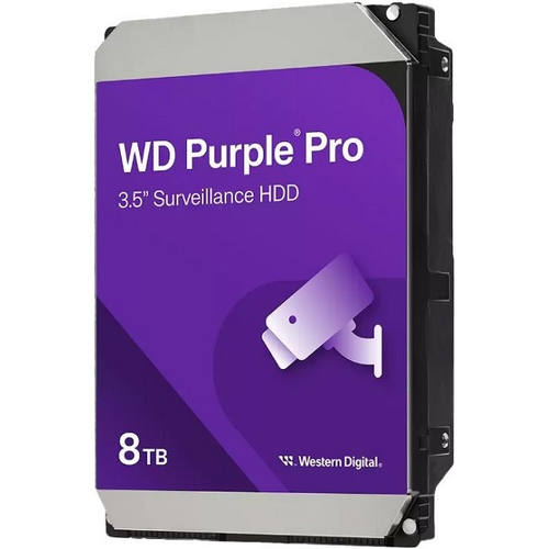 Жесткий диск HDD 8.0Tb Western Digital SATA-III, 256Mb, 7200rpm Purple Pro (WD8002PURP)