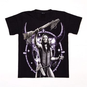 Футболка Индеец на фоне черепа Быка