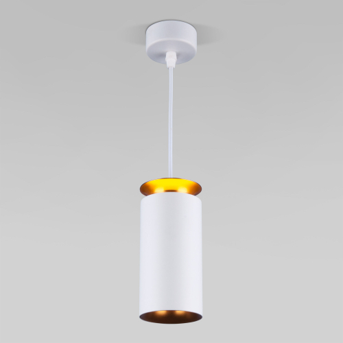 Подвесной светодиодный светильник DLS021 9+4W 4200К белый матовый/золото