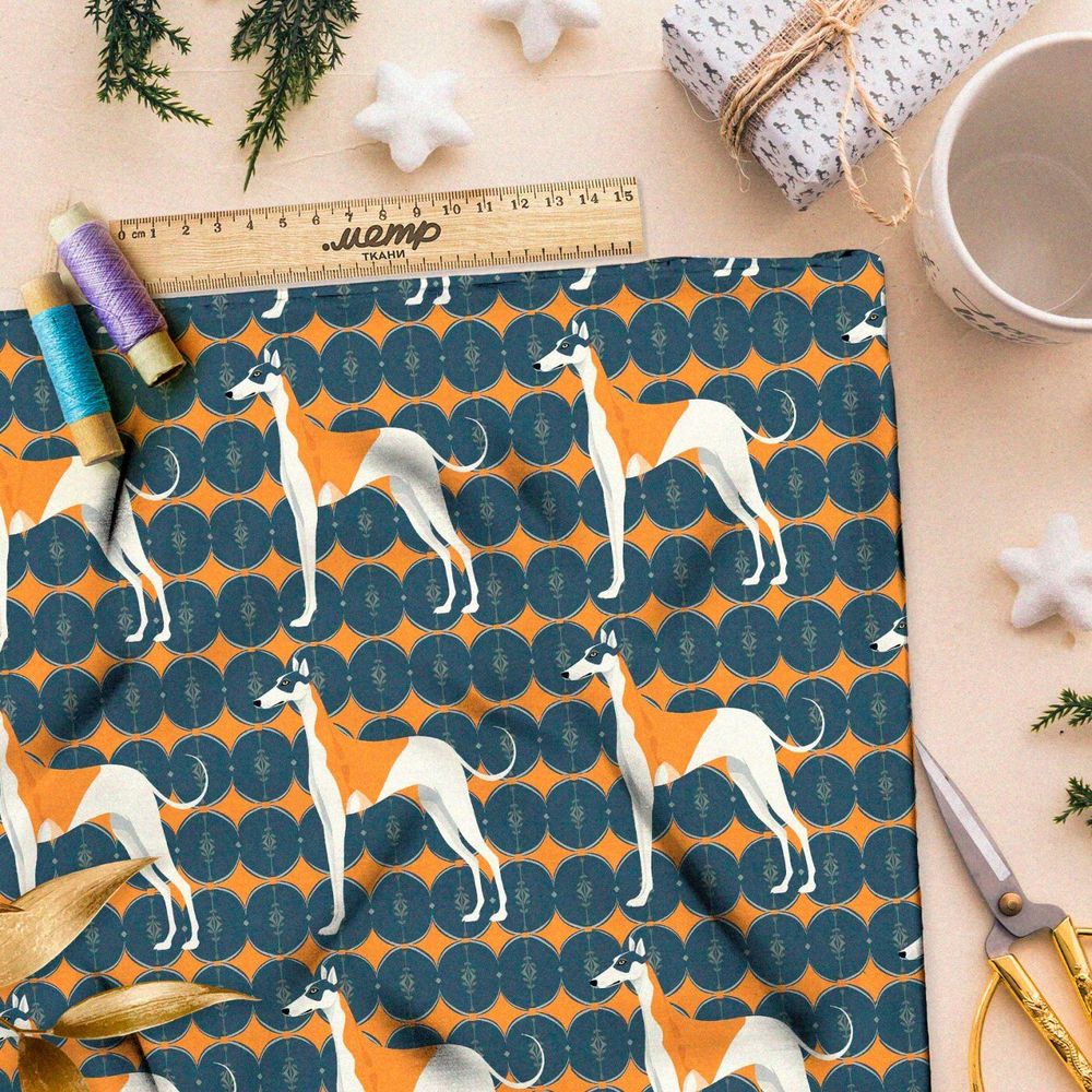 Ткань Ниагара Софт охотничьи псы