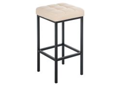 Барный стул Лофт кожзам d1 / черный матовый