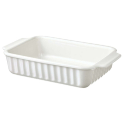 IKEA POETISK  (ИКЕА ПОЕТИСК)  -  Жаропрочное блюдо, сливки, 30x20 см