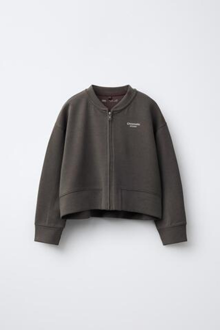 ZARA БОМБЕР В РУБЧИК С МОДАЛОМ, ШОКОЛАДНЫЙ