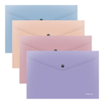 Папка-конверт на кнопке A4 пластиковая непрозрачная "Soft Manga" (ErichKrause)