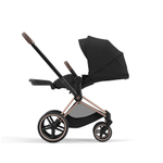Коляска Cybex Priam IV 3 в 1 цвет Sepia Black на шасси Rosegold