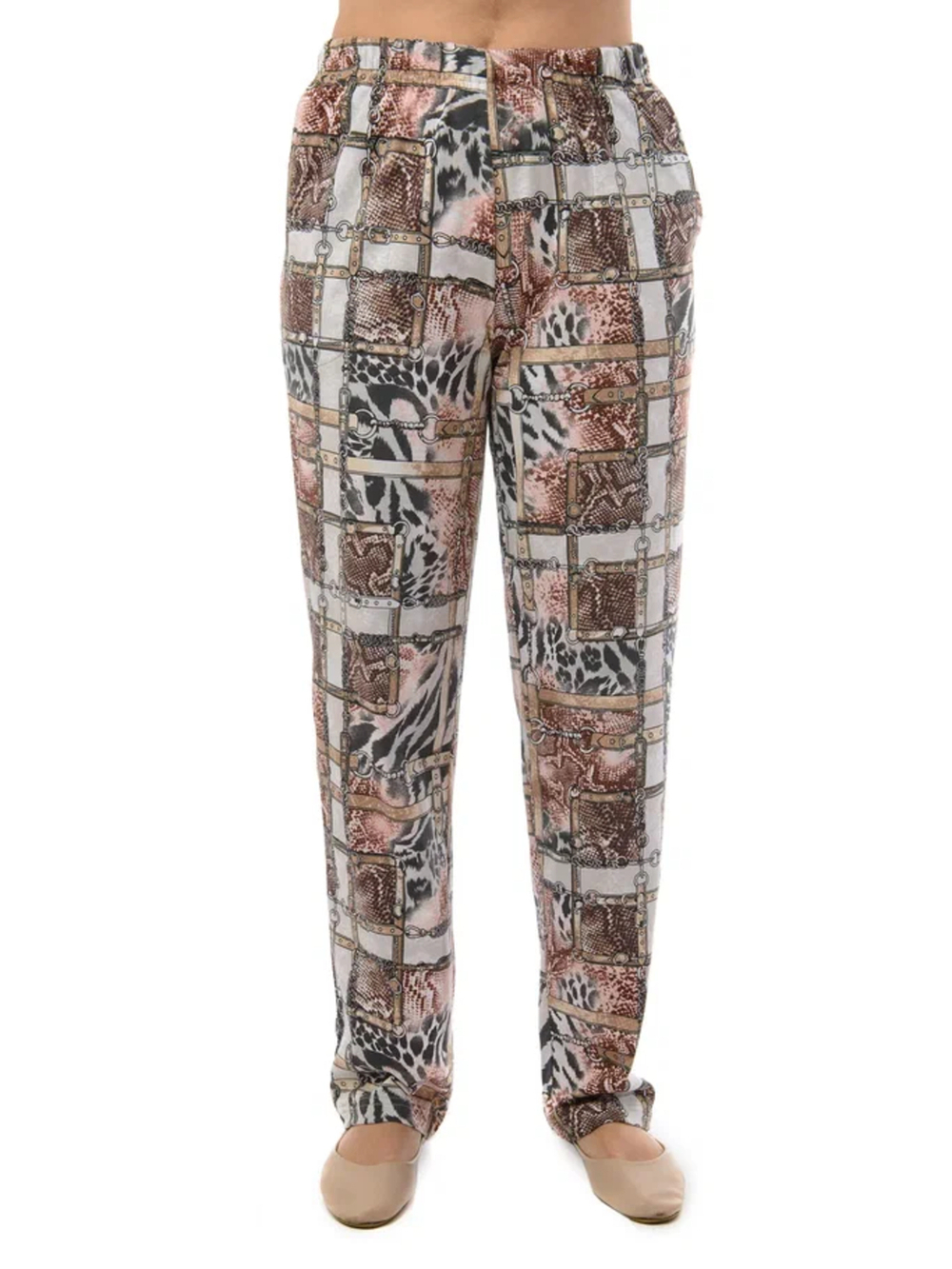 Брюки Б-18/леопард-тигровый