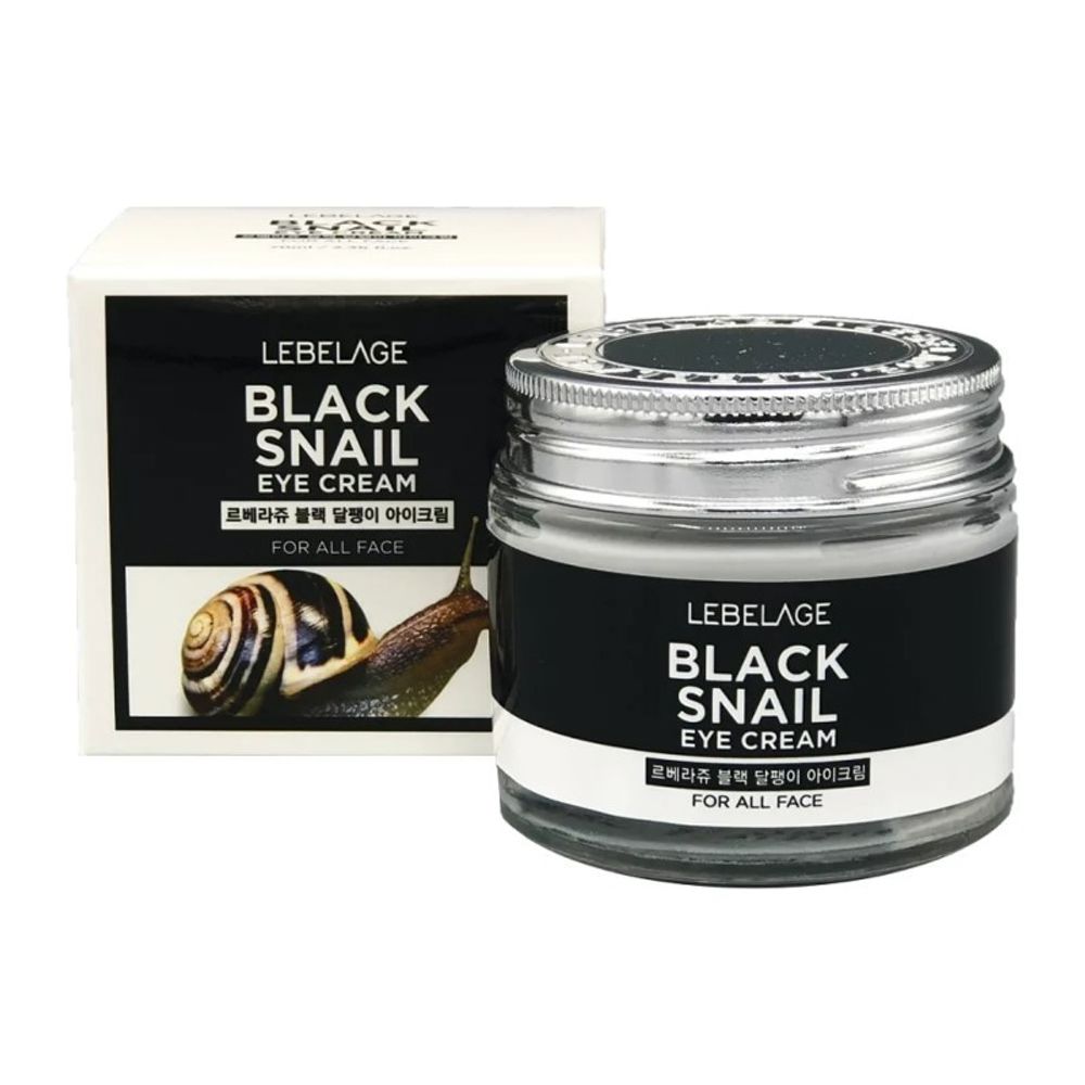 Крем для век Lebelage Black Snail Eye Cream с муцином черной улитки 70 мл