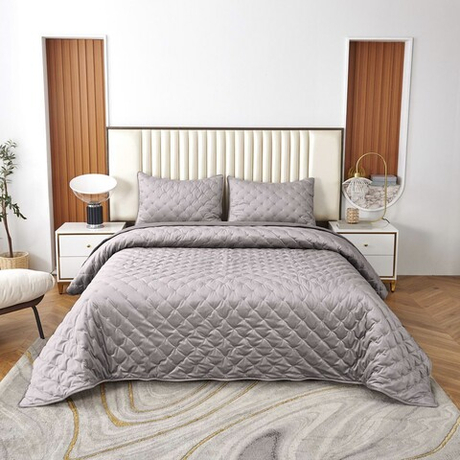 Покрывало 160x220 Sofi De MarkO Лея серебряно-серое