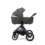 Коляска 2 в 1 Peppy Monaco thermo Green (зеленый), рама серо-коричневая