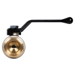 Кран шаровой латунный LD Pride 47.40.В-Н.Р Ду 40 Ру 25 (рычаг с бир.)