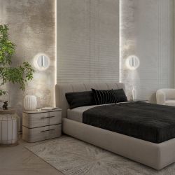 Светильник декоративный настенный светодиодный ЭРА EDGAR WL55 WH COB 5Вт / SMD 7Вт 4000К IP20 белый